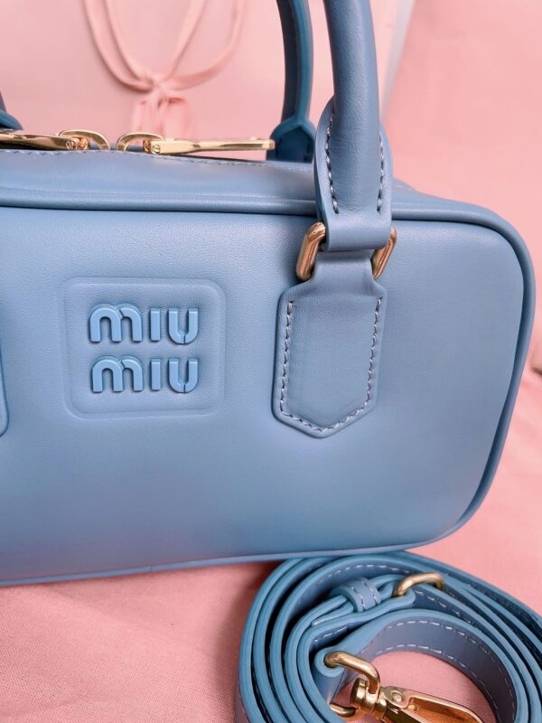 Replica Miu Miu Arcadie Small Full Blue - premium-grade designer purse dupe