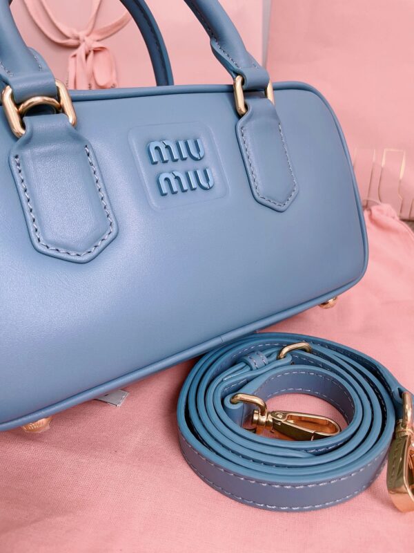 Replica Miu Miu Arcadie Small Full Blue - premium 1:1 fake handbag model