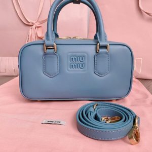 Replica Miu Miu Arcadie Small Full Blue - near-authentic luxury replica handbag