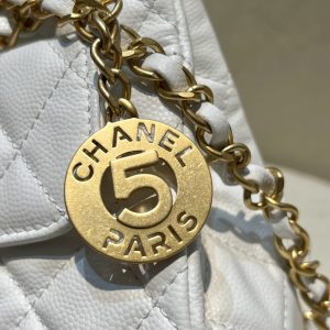 Replica CHANEL 23c Hobo Small White - best quality luxury bag dupe