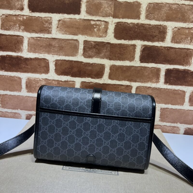Replica Gucci GG messenger Black Canvas - high-end fake designer purse