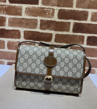 Replica Gucci GG messenger Beige Canvas - near-authentic luxury replica handbag