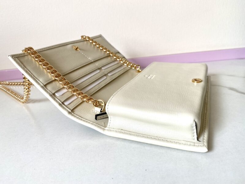 Replica Gucci Horsbet Chain Clutch White - ultra-realistic fake designer tote