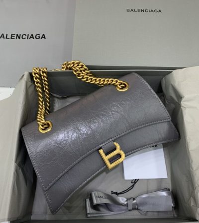 Replica Balenciaga Crush Small Grey - high-end fake designer purse