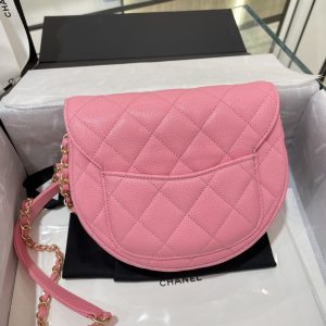 Replica CHANEL 23P Saddle Bag Pink - top-rated replica designer bag