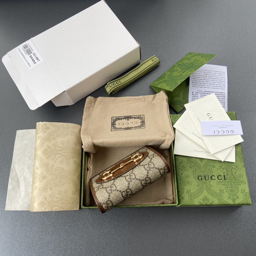 Replica Gucci Horsebit 1955 Wallet Brown - premium-grade designer purse dupe