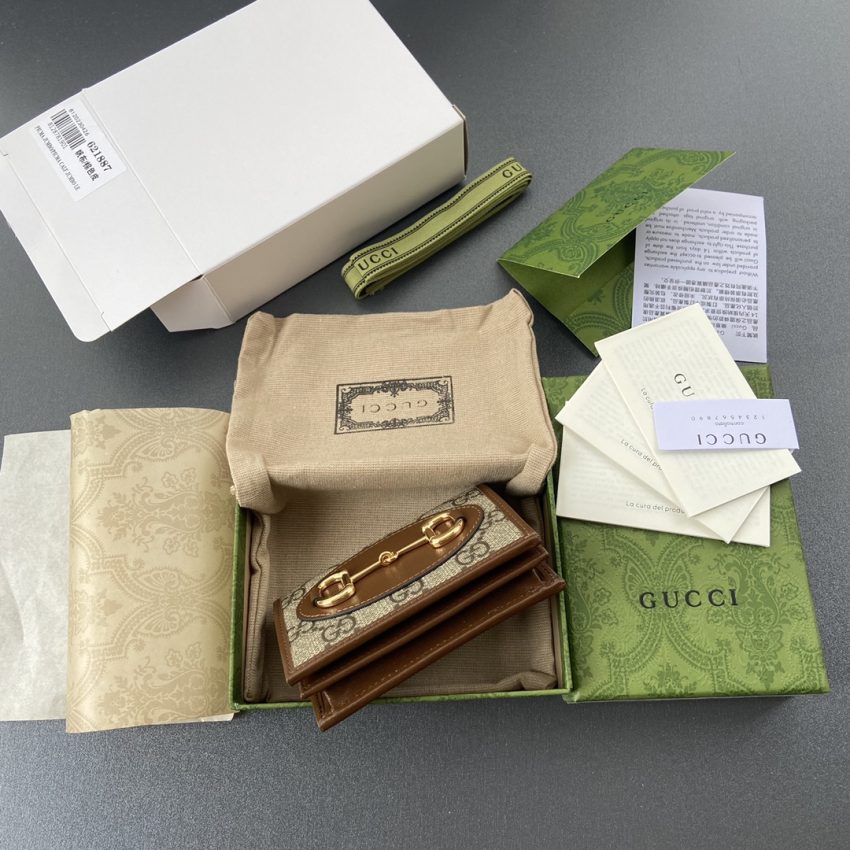 Replica Gucci Horsebit 1955 Wallet Brown - authentic-look luxury purse replica