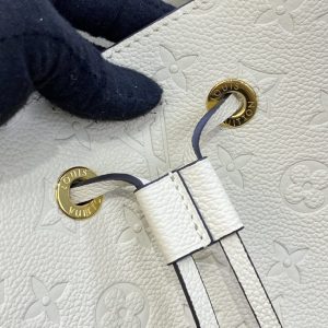 Replica Louis Vuitton Noe Bucket White MM - authentic-look luxury purse replica