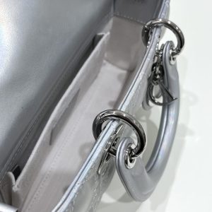 Replica Dior Lady D-Joy Bag Silver - top-tier luxury replica shoulder bag