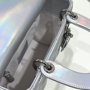 Replica Lady Dior Silver ABC - premium-grade designer purse dupe