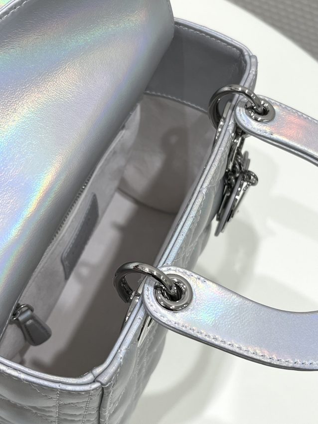 Replica Lady Dior Silver ABC - premium-grade designer purse dupe