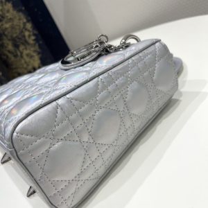 Replica Lady Dior Silver ABC - 1:1 designer replica handbag