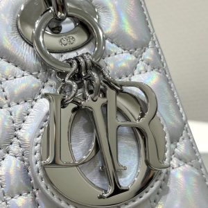 Replica Lady Dior Silver ABC - realistic designer-inspired fake bag