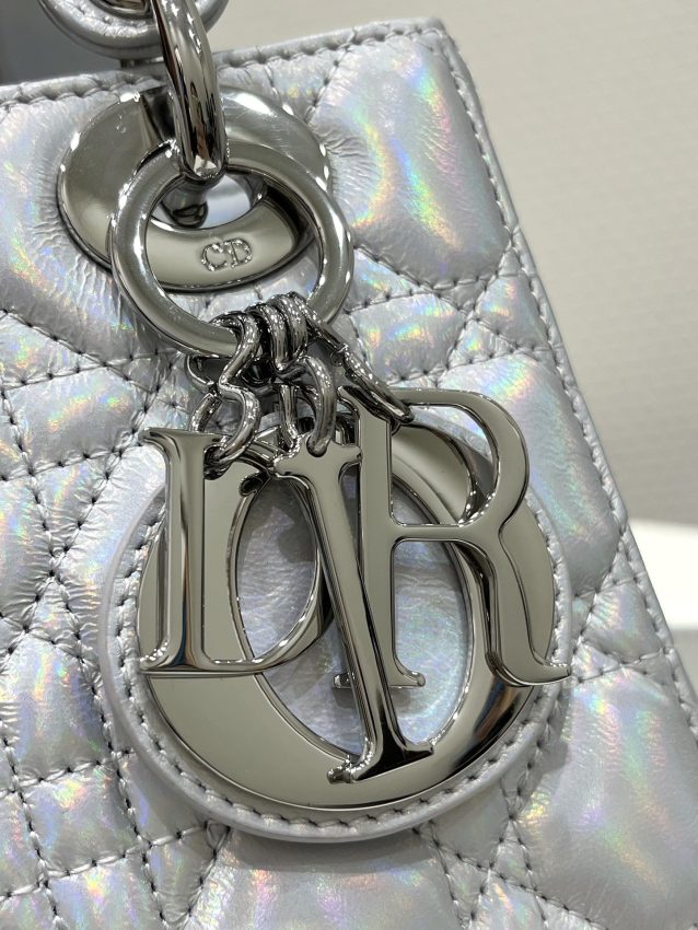 Replica Lady Dior Silver ABC - realistic designer-inspired fake bag