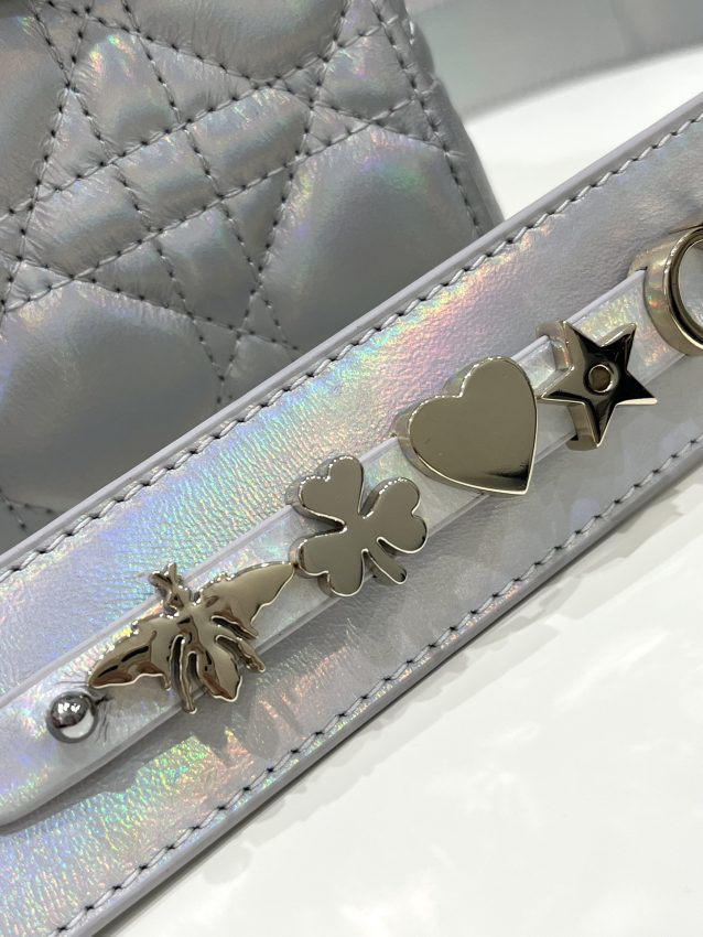 Replica Lady Dior Silver ABC - high-end fake designer purse