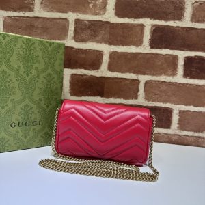 Replica Gucci Matelassé Mini Red - authentic-look luxury purse replica
