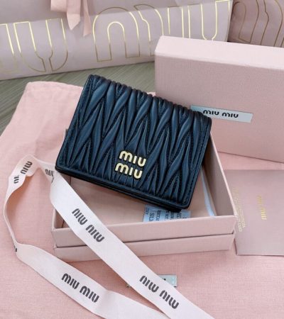 Replica Miu Miu Pocket Wallet Black - premium-grade designer purse dupe