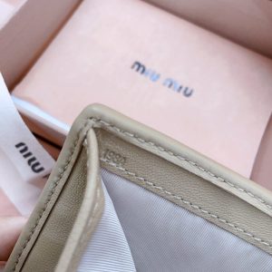 Replica Miu Miu Pocket Wallet Beige - high-quality designer bag clone