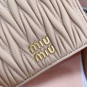 Replica Miu Miu Pocket Wallet Beige - high-accuracy replica luxury purse