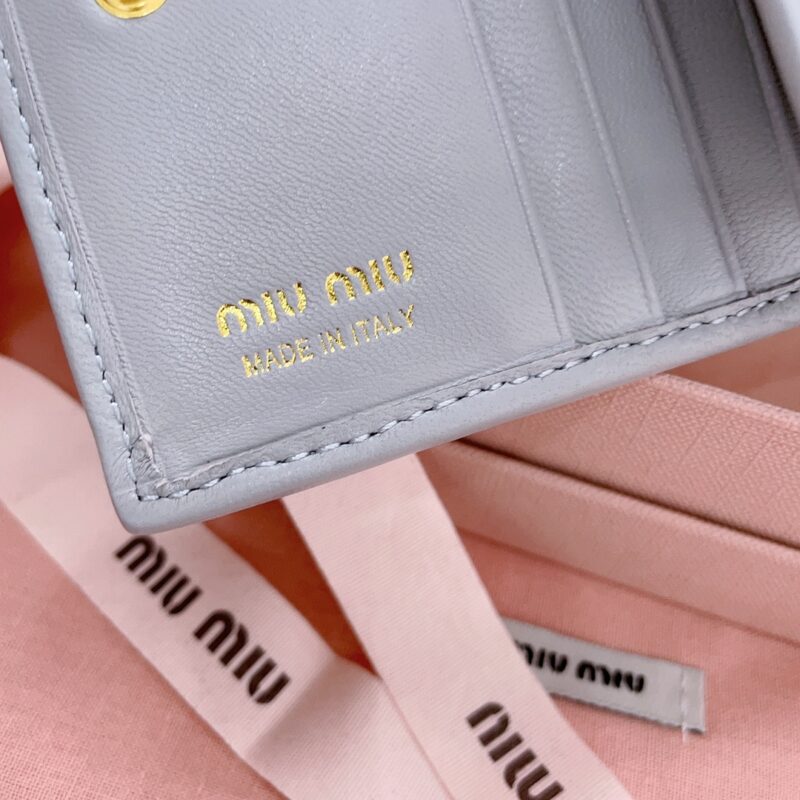 Replica Miu Miu Pocket Wallet Light Blue - premium-grade designer purse dupe