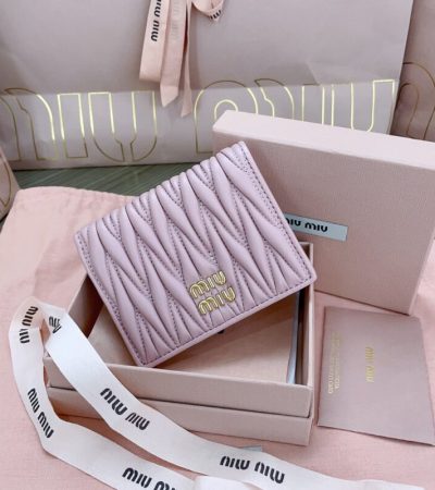 Replica Miu Miu Pocket Wallet Pink - 1:1 designer replica handbag