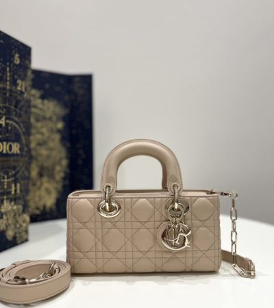 Replica Dior Lady D-Joy Bag Light Caramel - near-authentic luxury replica handbag