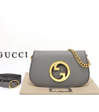 Replica Gucci Blondie Leather Grey - authentic-look luxury purse replica