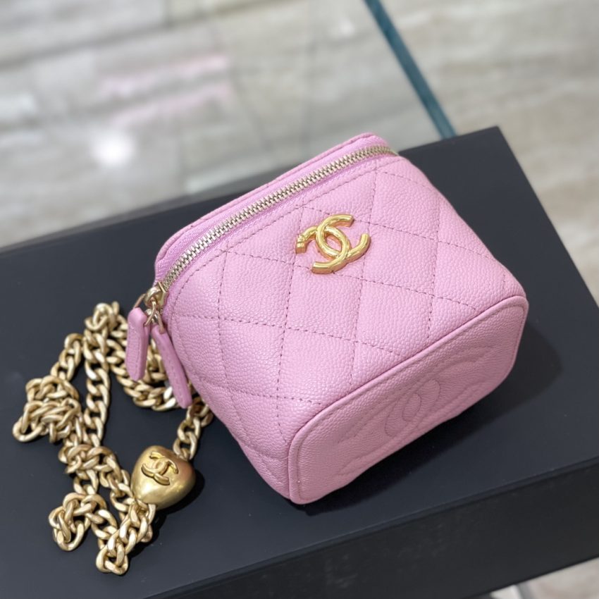 Replica CHANEL 23P Lipstick Bag Pink - high-quality designer bag clone