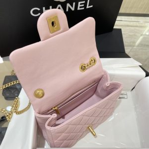 Replica CHANEL 23S Camellia Square Pink - best quality luxury bag dupe