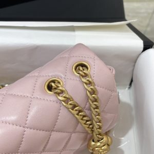 Replica CHANEL 23S Camellia Square Pink - near-authentic luxury replica handbag