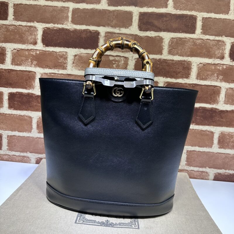 Replica Gucci Diana Medium Tote Bag Black - elite superclone designer purse