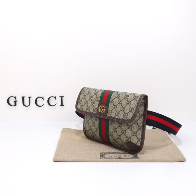 Replica Gucci Ophidia GG Small Waist Web - high-end fake designer purse