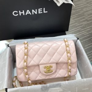 Replica CHANEL Classic Flap 20cm Pink - high-accuracy replica luxury purse