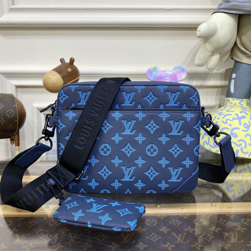 Replica Louis Vuitton Trio Messenger Blue - best quality luxury bag dupe