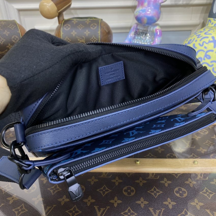 Replica Louis Vuitton Trio Messenger Blue - high-accuracy replica luxury purse