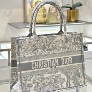 Replica Dior Tote Book Tiger Grey - high-end fake designer purse