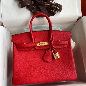 Replica Hermes Birkin Red Togo Gold - top-rated replica designer bag