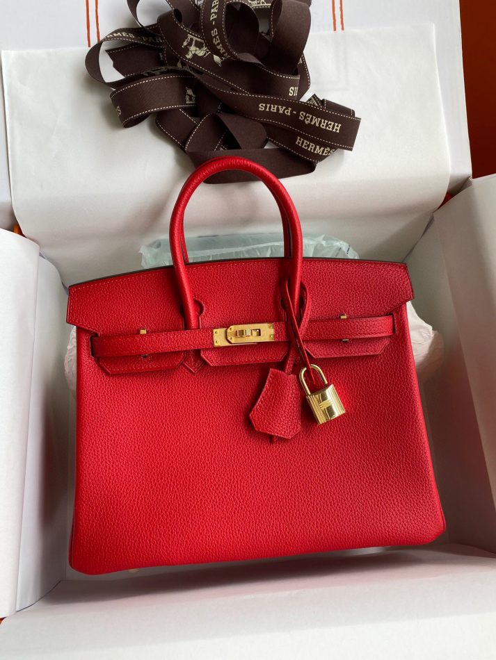 Replica Hermes Birkin Red Togo Gold - top-rated replica designer bag