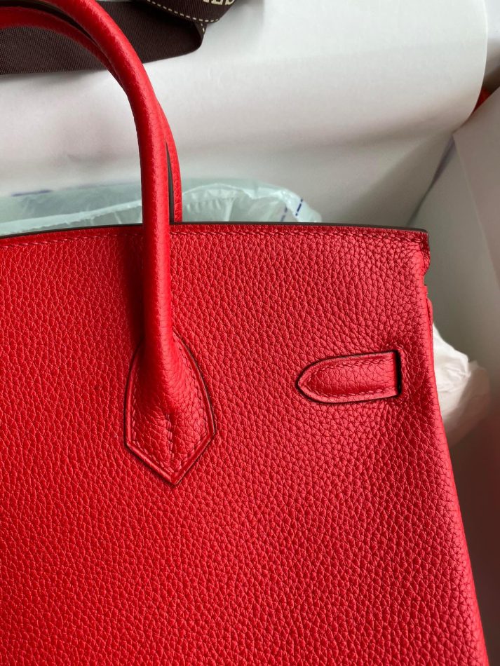 Replica Hermes Birkin Red Togo Gold - top-rated replica designer bag