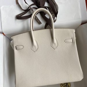 Replica Hermes Birkin White Togo Gold - near-authentic luxury replica handbag