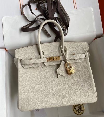 Replica Hermes Birkin White Togo Gold - top-rated replica designer bag
