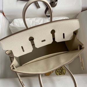 Replica Hermes Birkin White Togo Gold - high-quality designer bag clone
