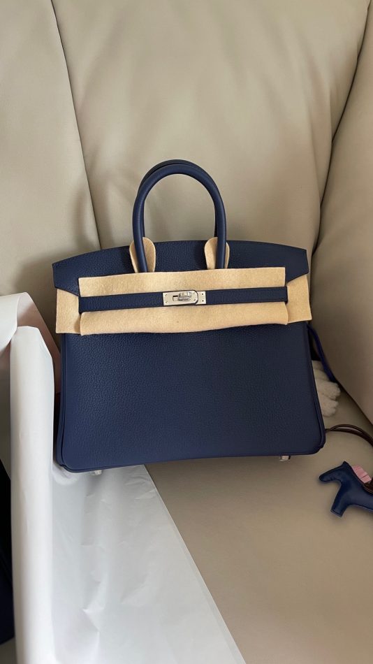 Replica Hermes Birkin Sapphire Blue Togo - high-end fake designer purse