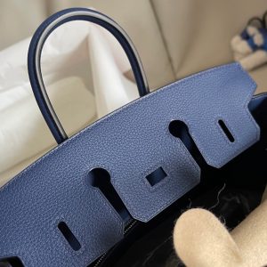 Replica Hermes Birkin Sapphire Blue Togo - best-selling designer handbag dupe