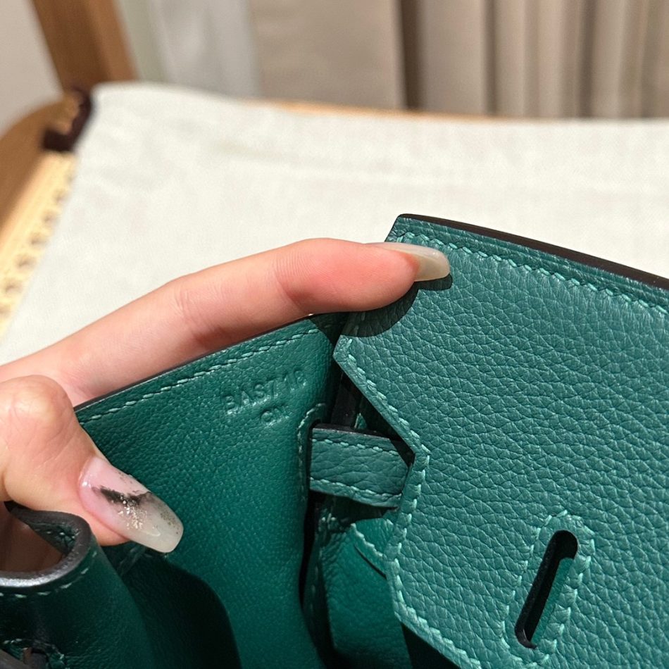 Replica Hermes Birkin Peacock Green Togo - ultra-realistic fake designer tote