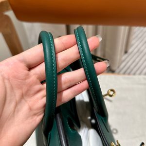 Replica Hermes Birkin Peacock Green Togo - top-tier luxury replica shoulder bag