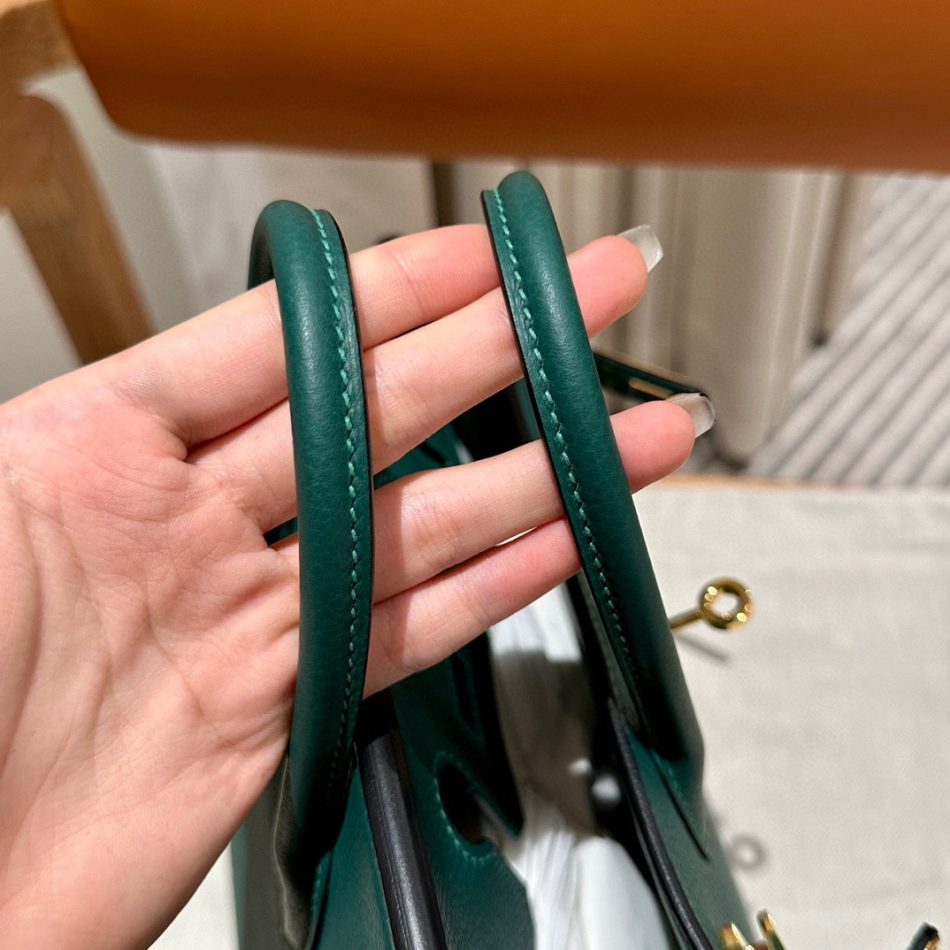 Replica Hermes Birkin Peacock Green Togo - top-tier luxury replica shoulder bag