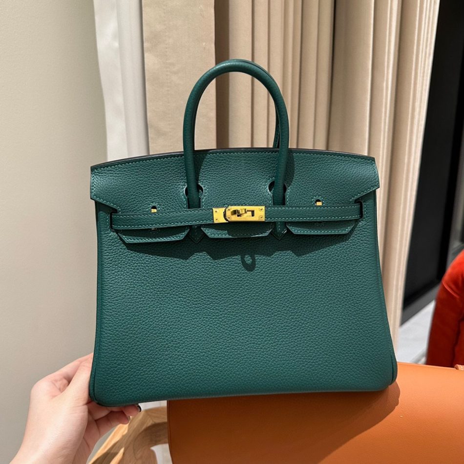 Replica Hermes Birkin Peacock Green Togo - best quality luxury bag dupe