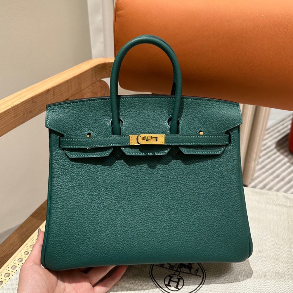 Replica Hermes Birkin Peacock Green Togo - high-end fake designer purse