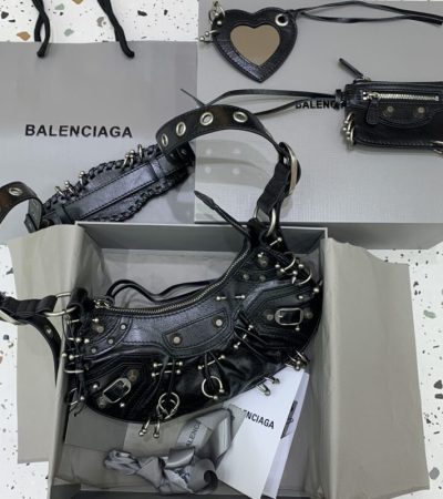 Replica Balenciaga Le Cagole Black Silver - best-selling designer handbag dupe